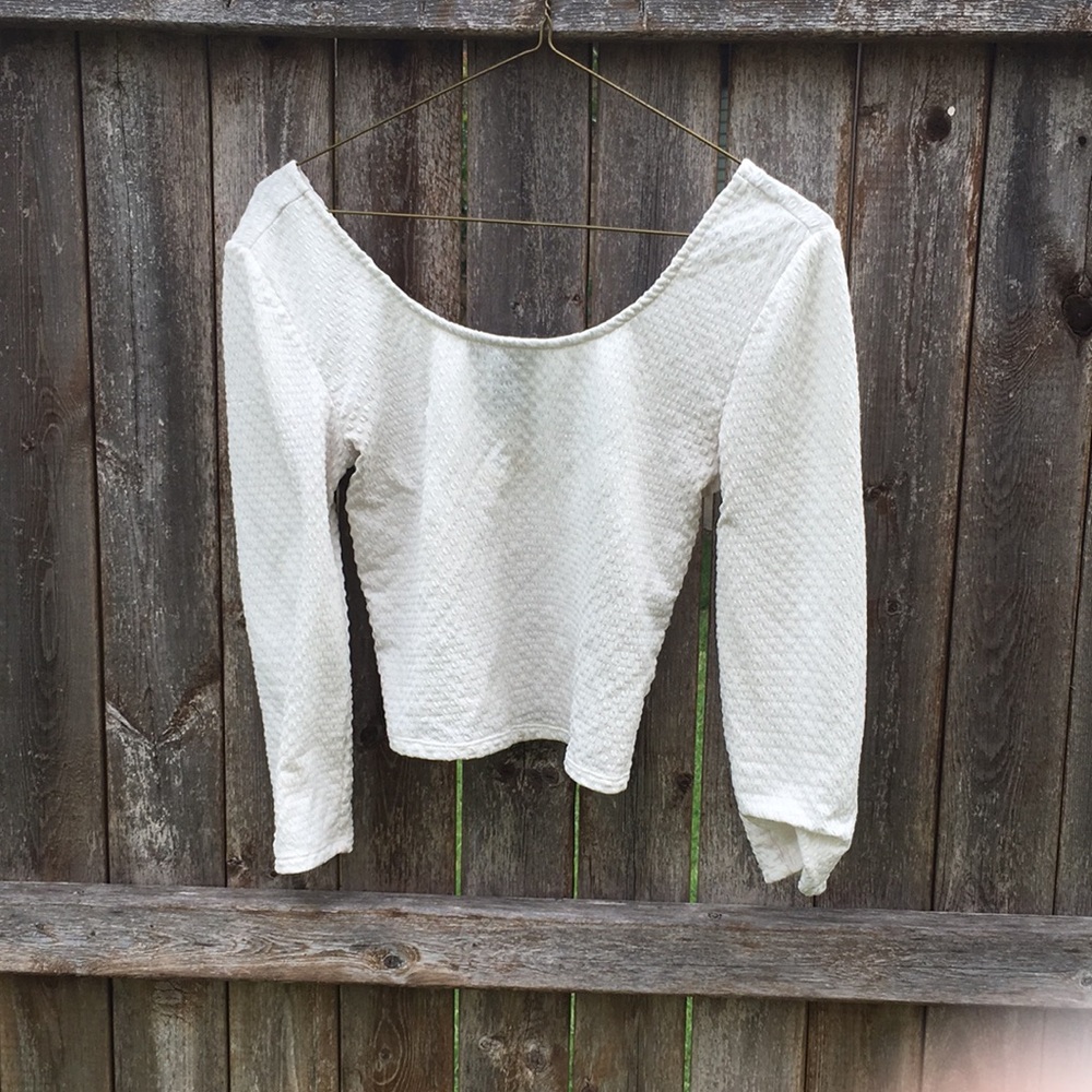 White crop top